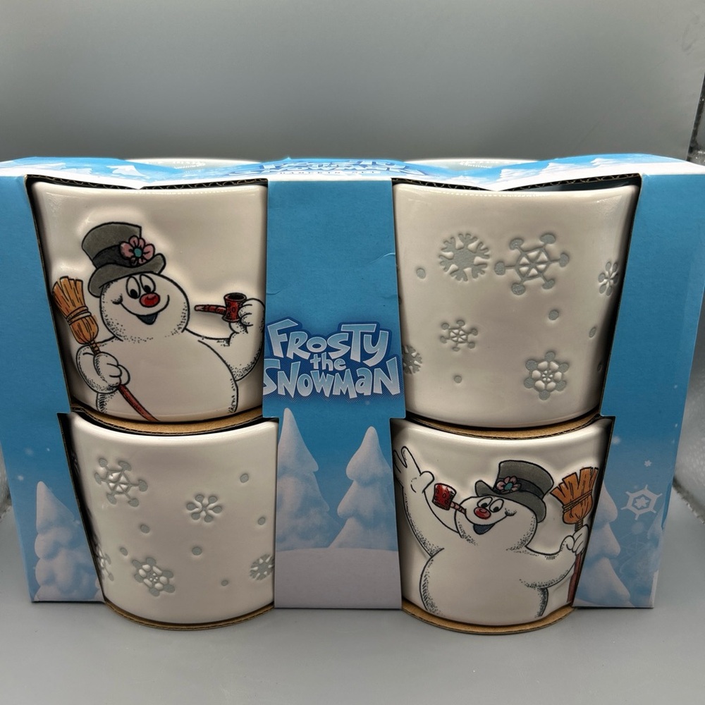 Rae Dunn FROSTY  THE SNOWMAN Ramekin Set Christmas Winter NEW